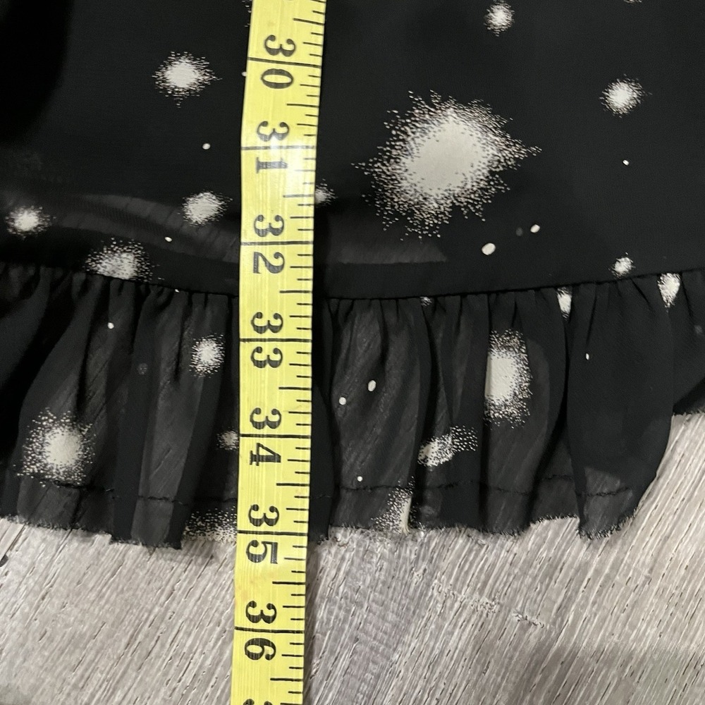 Victorias Secret Black Sheer Long‎ Sleeve Dress Size Small - Picture 4 of 5